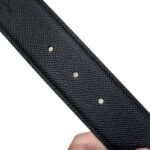Hermès “H-Zip” 38mm Reversible Belt Black & Green - Image 5