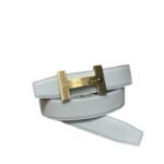 Hermès “H-Zip” 38mm Reversible Belt White & Black
