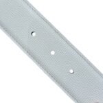 Hermès “H-Zip” 38mm Reversible Belt White & Black - Image 4
