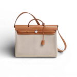 Hermes Herbag Messenger 39 Crossbody Bag 14in/ 35.6cm Beige Silver Hardware For Men H084623CKAF