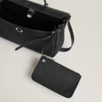 Hermes Herbag Messenger 39 Crossbody Bag 15.3in/ 38.9cm Black Silver Hardware For Men H084489CKAA - Image 4