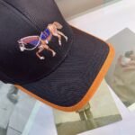 Hermes Horse Cap Black Hermes Cap - Image 3