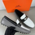 Hermes Irving Loafer Grey/White For Men - Image 3