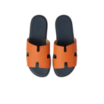 Hermes Izmir Sandals Orange/ Black For Men