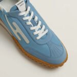 Hermes Jet Sneaker Blue Jean/ Blanc For Men H261807ZH3R390 - Image 6
