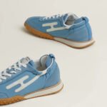 Hermes Jet Sneaker Blue Jean/ Blanc For Men H261807ZH3R390 - Image 5