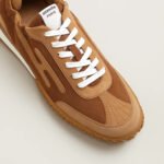 Hermes Jet Sneaker Brun Amourette/ Miel For Men H242925ZHWT390 - Image 5