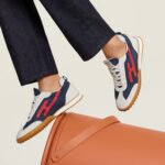 Hermes Jet Sneaker Marine/ Blanc For Men H242923ZHI3400 - Image 2