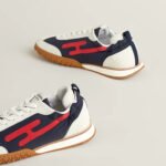 Hermes Jet Sneaker Marine/ Blanc For Men H242923ZHI3400 - Image 5