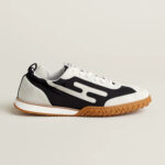 Hermes Jet Sneaker Noir/ Blanc For Men H242923ZH02390 - Image 4