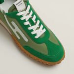 Hermes Jet Sneaker Vert Jungle/ Blanc For Men H261807ZHJM390 - Image 5