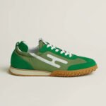 Hermes Jet Sneaker Vert Jungle/ Blanc For Men H261807ZHJM390 - Image 3