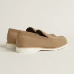 Hermes Low Loafer Beige Sable For Men H252964ZAC9390 - Image 4