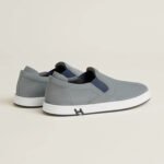 Hermes Lucky Slip On Sneaker Gris Orage For Men H252896ZH6I390 - Image 3