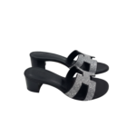 Hermes Oasis Sandal Black For Women, Women's Shoes H192001Z 52370