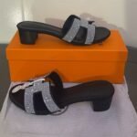 Hermes Oasis Sandal Black For Women, Women's Shoes H192001Z 52370 - Image 3