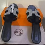 Hermes Oasis Sandal Black For Women, Women's Shoes H192001Z 52370 - Image 4