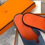 Hermes Oran Sandal Jade Green For Men - Image 4
