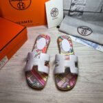 Hermes Oran Sandals White/ Multicolor For Women - Image 2