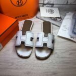 Hermes Oran Sandal White For Women - Image 7