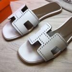Hermes Oran Sandal White For Women - Image 5