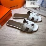 Hermes Oran Sandal White For Women - Image 4