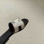 Hermes Oran Sandal White For Women - Image 8