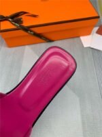 Hermes Oran Sandal Dark Pink For Women - Image 2