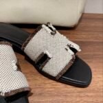Hermes Oran Sandal White For Women - Image 5