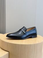 Hermes Paris Loaferss H Buckle Black For Men - Image 4