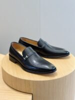 Hermes Paris Loaferss H Buckle Black For Men - Image 5