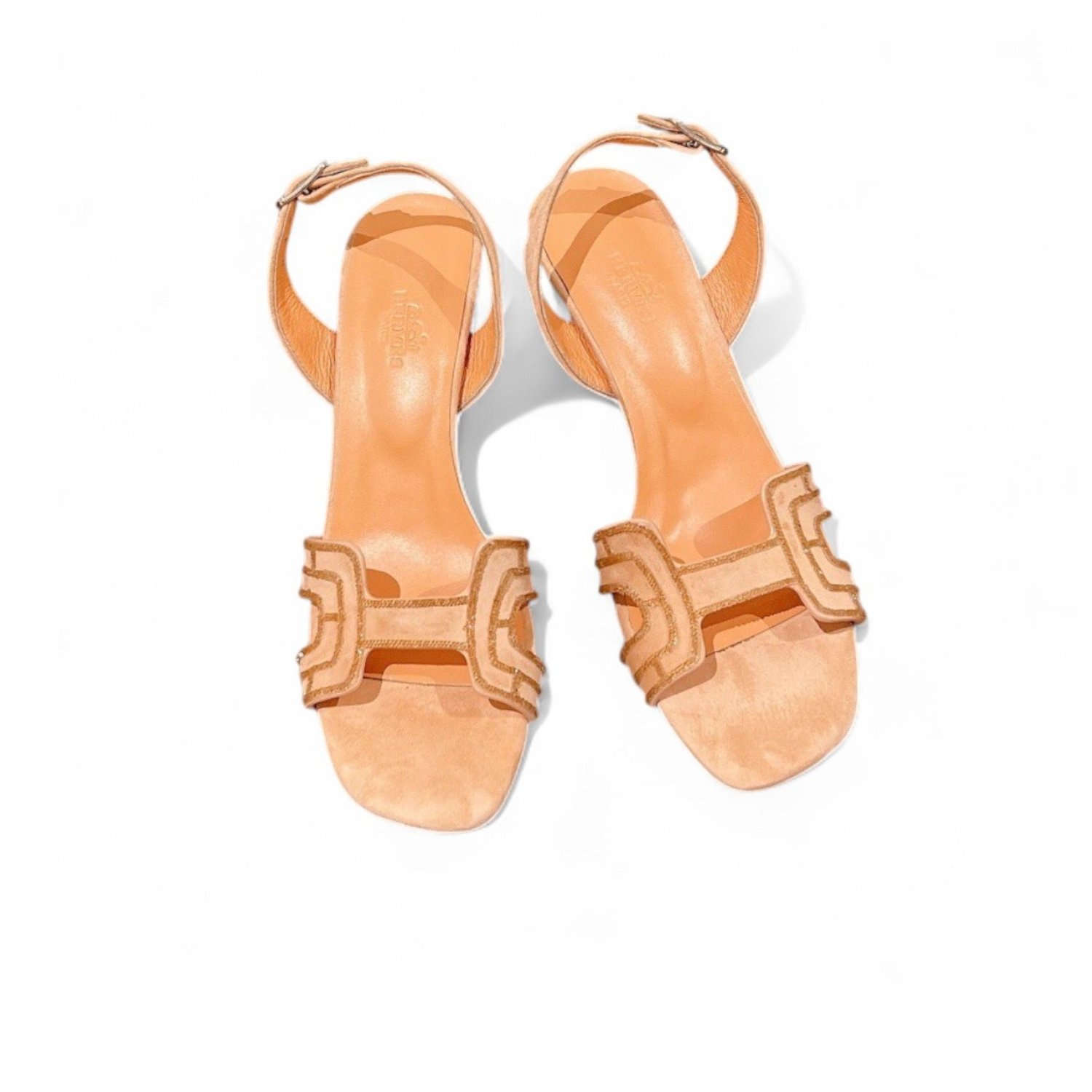 Hermes-Premiere-Sandal.jpg Hermes Premiere Sandal Beige For Women 2.7in/7cm - Image 1