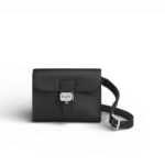 Hermes Sac A Depeches 21 Crossbody Bag 8.3in/ 21cm Black Silver Hardware For Men H085470CK89