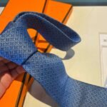 Hermes Tie Larguez Les Amarres Twillbi Blue For Men - Image 5