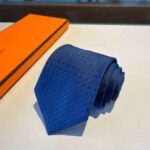 Hermes Tie Larguez Les Amarres Twillbi Blue For Men - Image 6