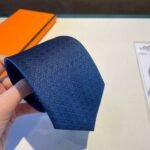 Hermes Tie Larguez Les Amarres Twillbi Blue For Men - Image 4
