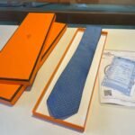 Hermes Tie Larguez Les Amarres Twillbi Blue For Men - Image 3