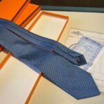 Hermes Tie Larguez Les Amarres Twillbi Blue For Men - Image 2