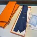 Hermes Tie Larguez Les Amarres Twillbi Blue For Men - Image 3