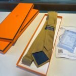 Hermes Tie Larguez Les Amarres Twillbi Yellow For Men - Image 2