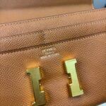 Hermes Constance Epsom Long To Go Wallet Brown For Women 8.1in/21cm - Image 5