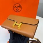 Hermes Constance Epsom Long To Go Wallet Brown For Women 8.1in/21cm - Image 2