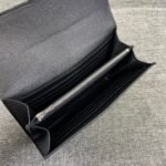 Hermes Constance Togo Long Wallet 20cm/7.9in Silver Toned Hardware For Women Black - Image 6