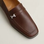 Hermes Giovanni Loafers Marron Pecan For Men H231992ZANP410 - Image 5