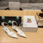 Prada Hilda Pumps White For Women - Image 8