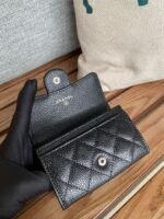 Chanel Classic Card Holder Sliver  Hardware Black - Image 3