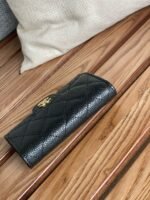 Chanel Classic Card Holder Gold Black For Women, Women’s Wallet 4.5in/11.5cm - Image 3