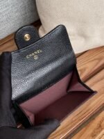 Chanel Classic Card Holder Gold Black For Women, Women’s Wallet 4.5in/11.5cm - Image 6