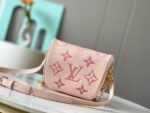 [True-to-ORIGINAL] Louis Vuitton Mini Bumbag 6.7in/ 17cm Gradient Pink Gold Hardware For Women M82347 - Image 4