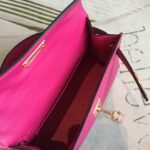 Hermes Mini Kelly Pink For Women Gold Toned Hardware 7.5in/19cm - Image 7